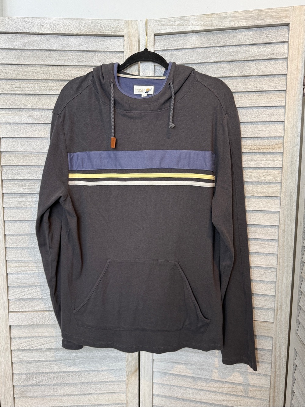 Fundamental Coast Men’s Hoodie Gray Size L